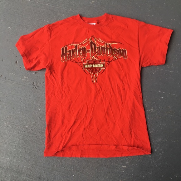 red harley davidson shirt